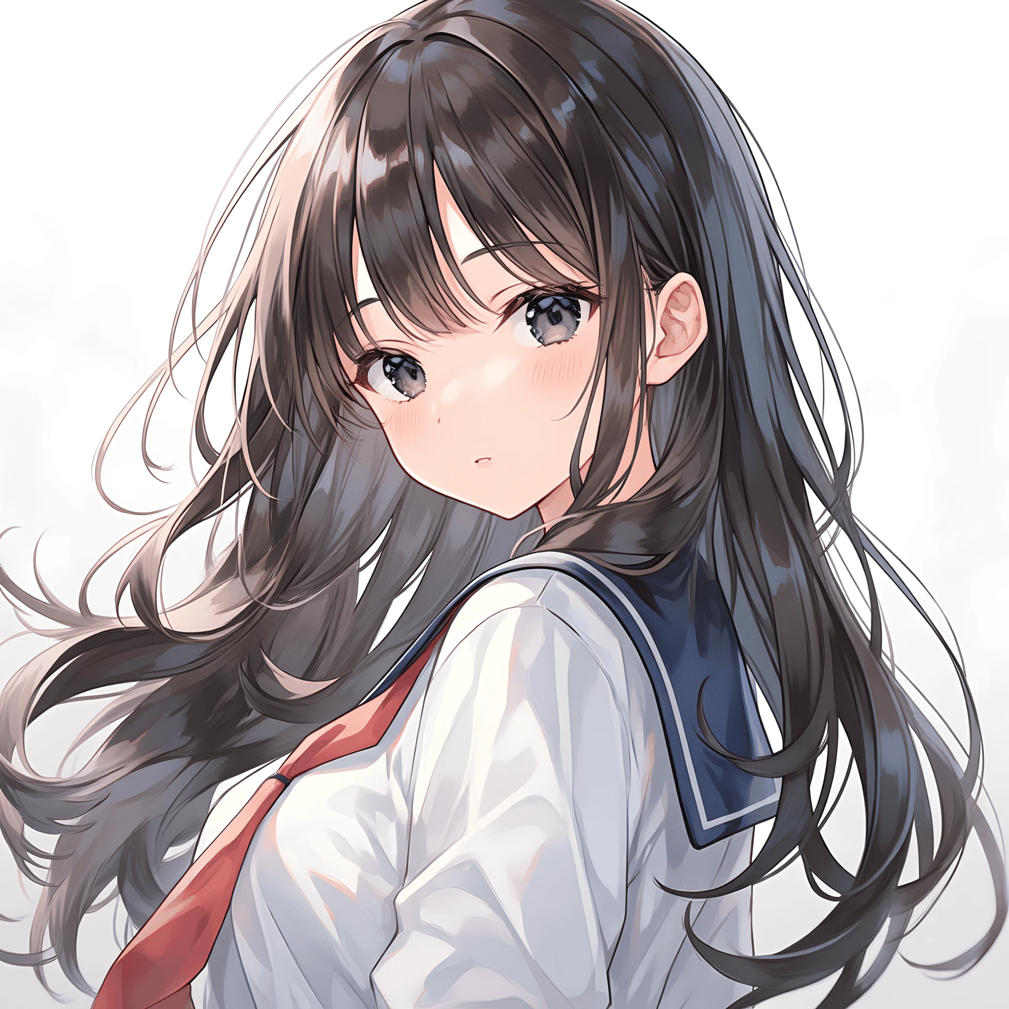 漫蛙长发人物肖像,漫画池画面